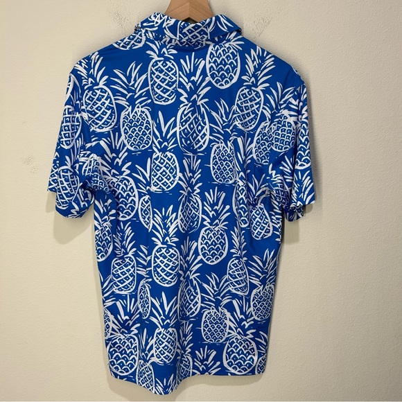 Chubbies Thigh Napple Polo Men’s Small – All-Over Pineapple Print – Stretch –NWT - Picture 4 of 5